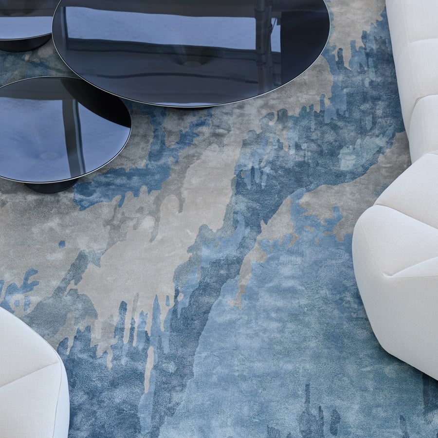 שטיחים בעיצוב אישי בצבע כחול בז'